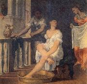 Domenico Brusasorci Bathsheba at Her Bath France oil painting artist